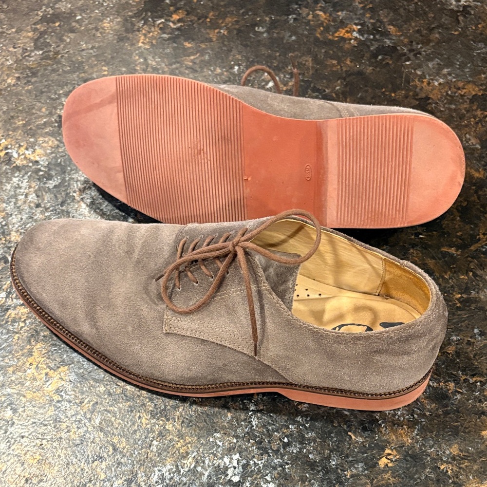 1901 Suede Leather Oxford Mens Shoes
